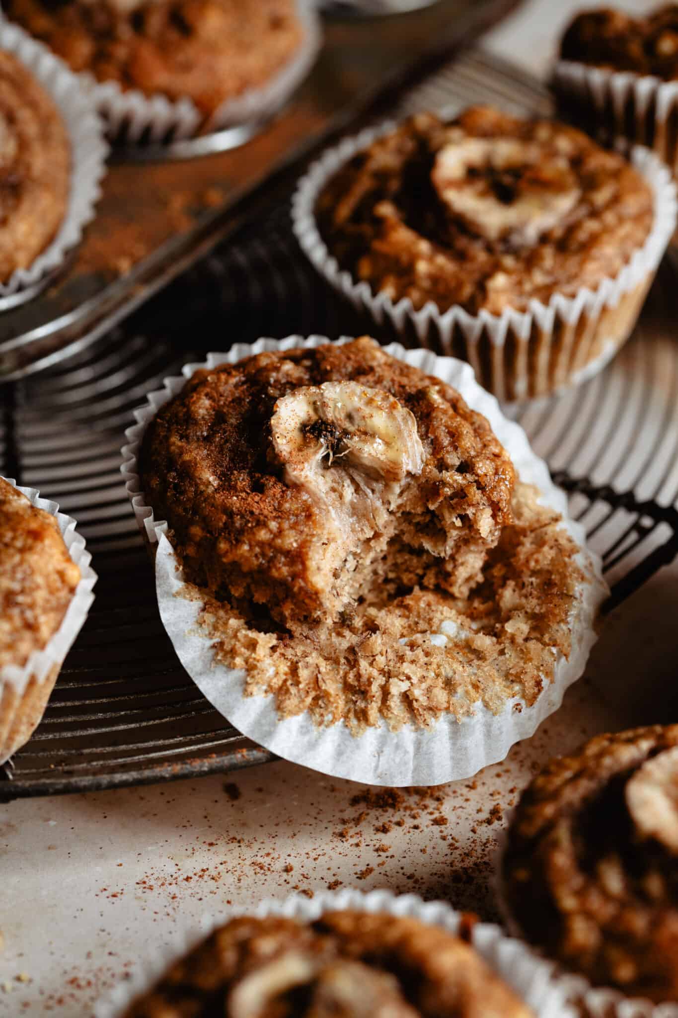Fluffy Banana Muffins Kalejunkie