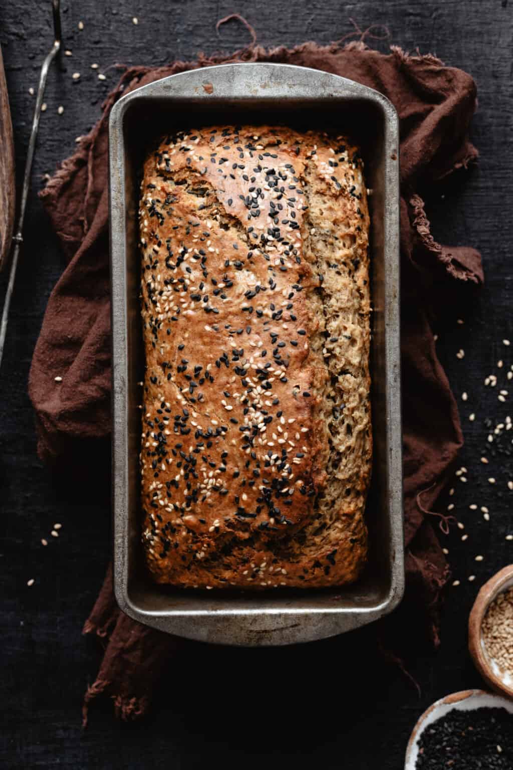 Sesame Tahini Banana Bread Kalejunkie