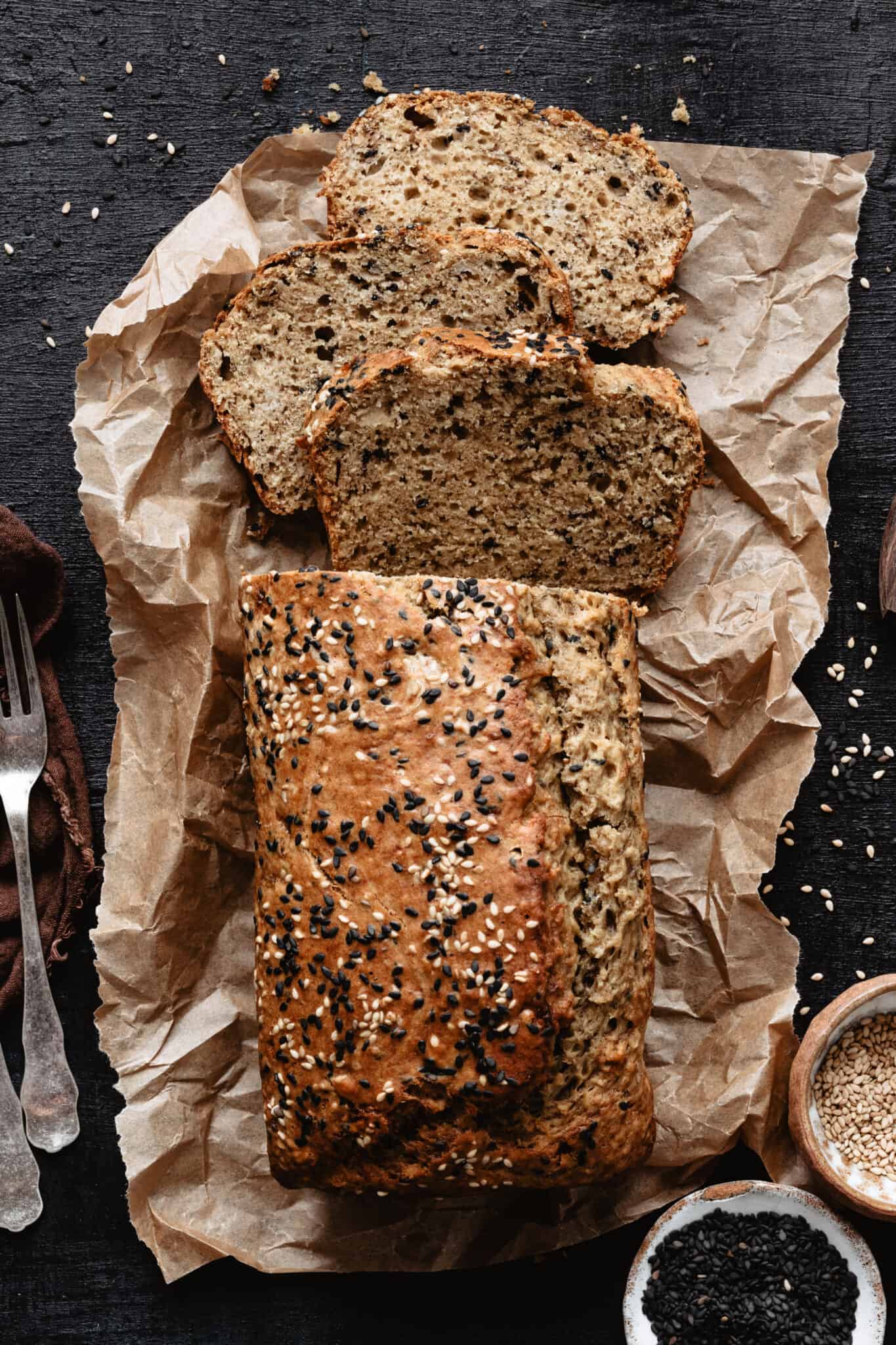Sesame Tahini Banana Bread Kalejunkie