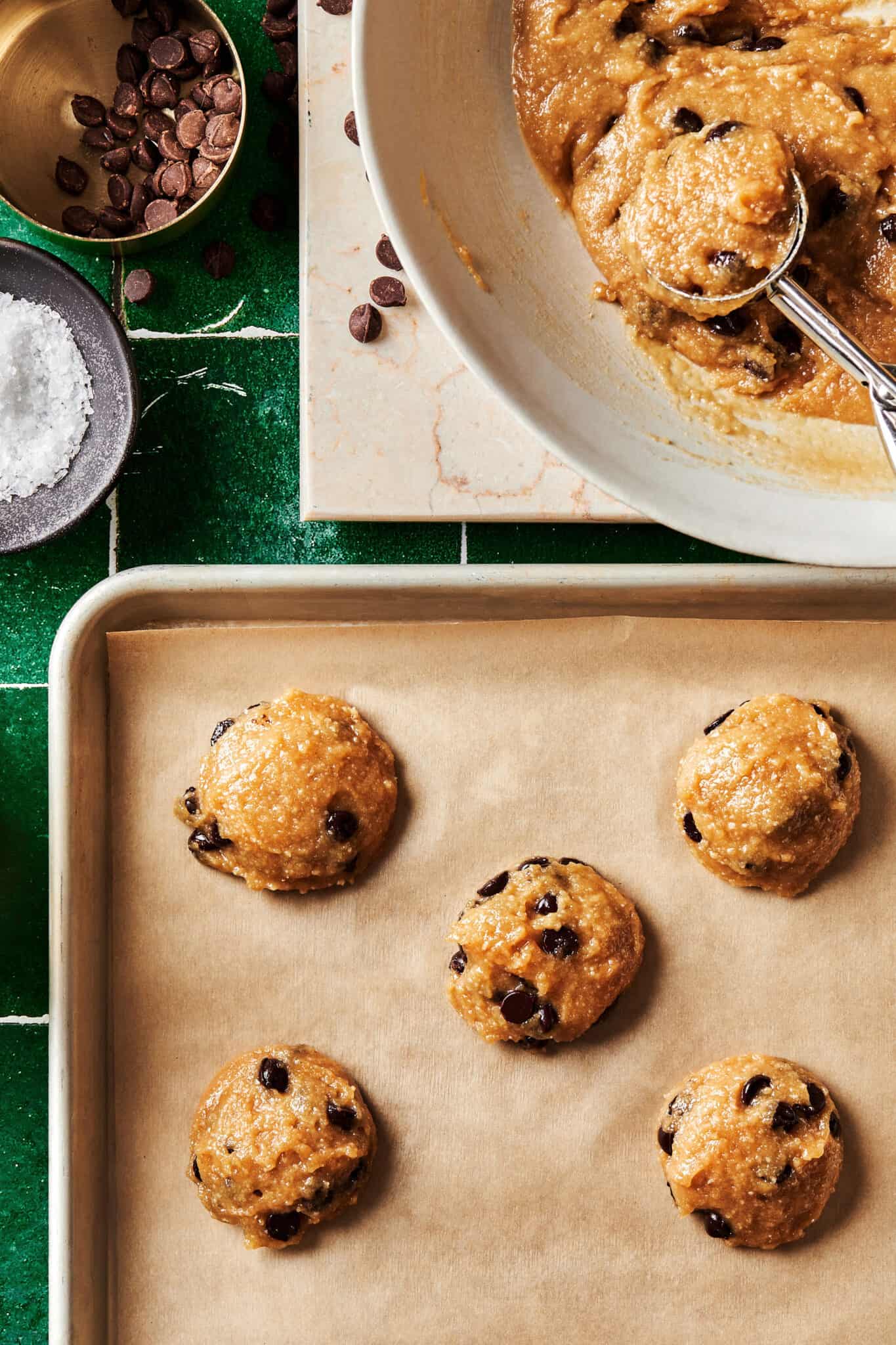 Life Changing Tahini Chocolate Chip Cookies Kalejunkie