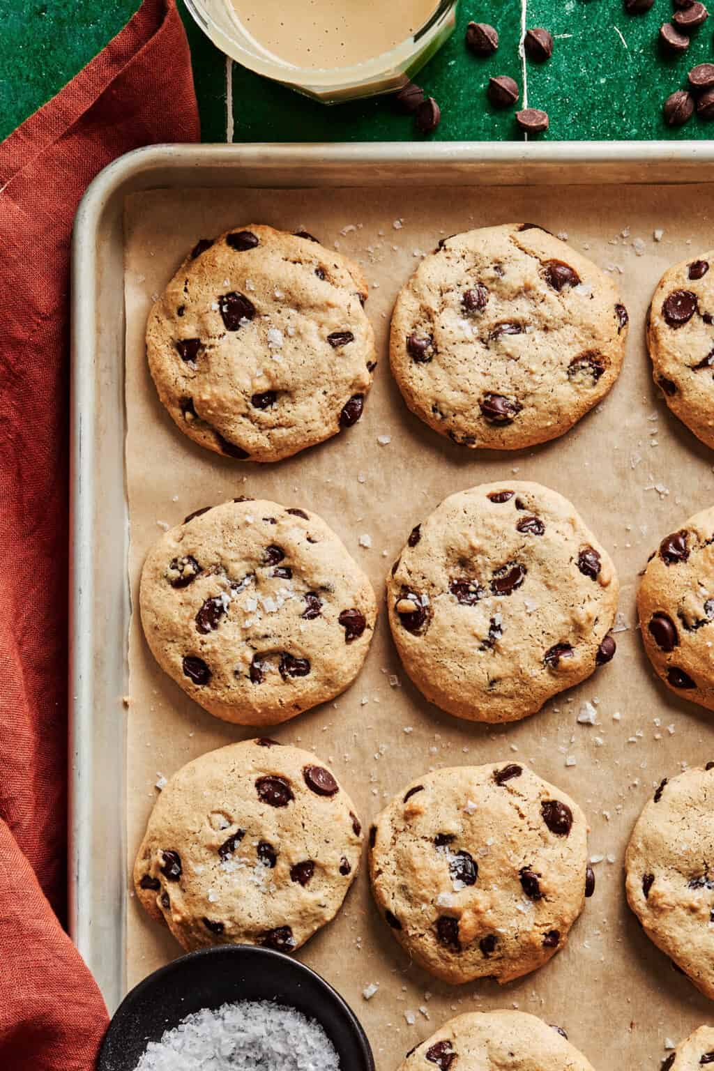 Life Changing Tahini Chocolate Chip Cookies Kalejunkie