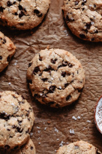 Pumpkin Chocolate Chip Tahini Cookies
