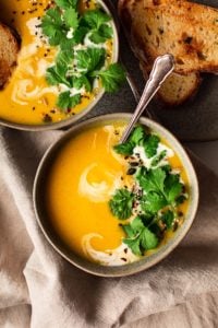 Creamy Butternut Squash Cauliflower Soup