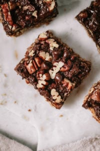 Pecan Chocolate Chip Shortbread Bars