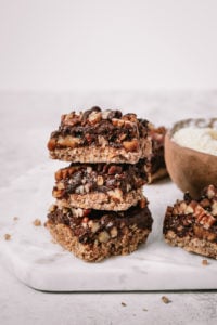 Pecan Chocolate Chip Shortbread Bars