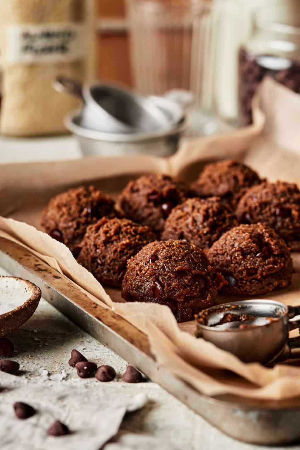 Gingerbread Tahini Chocolate Chip Cookies Kalejunkie