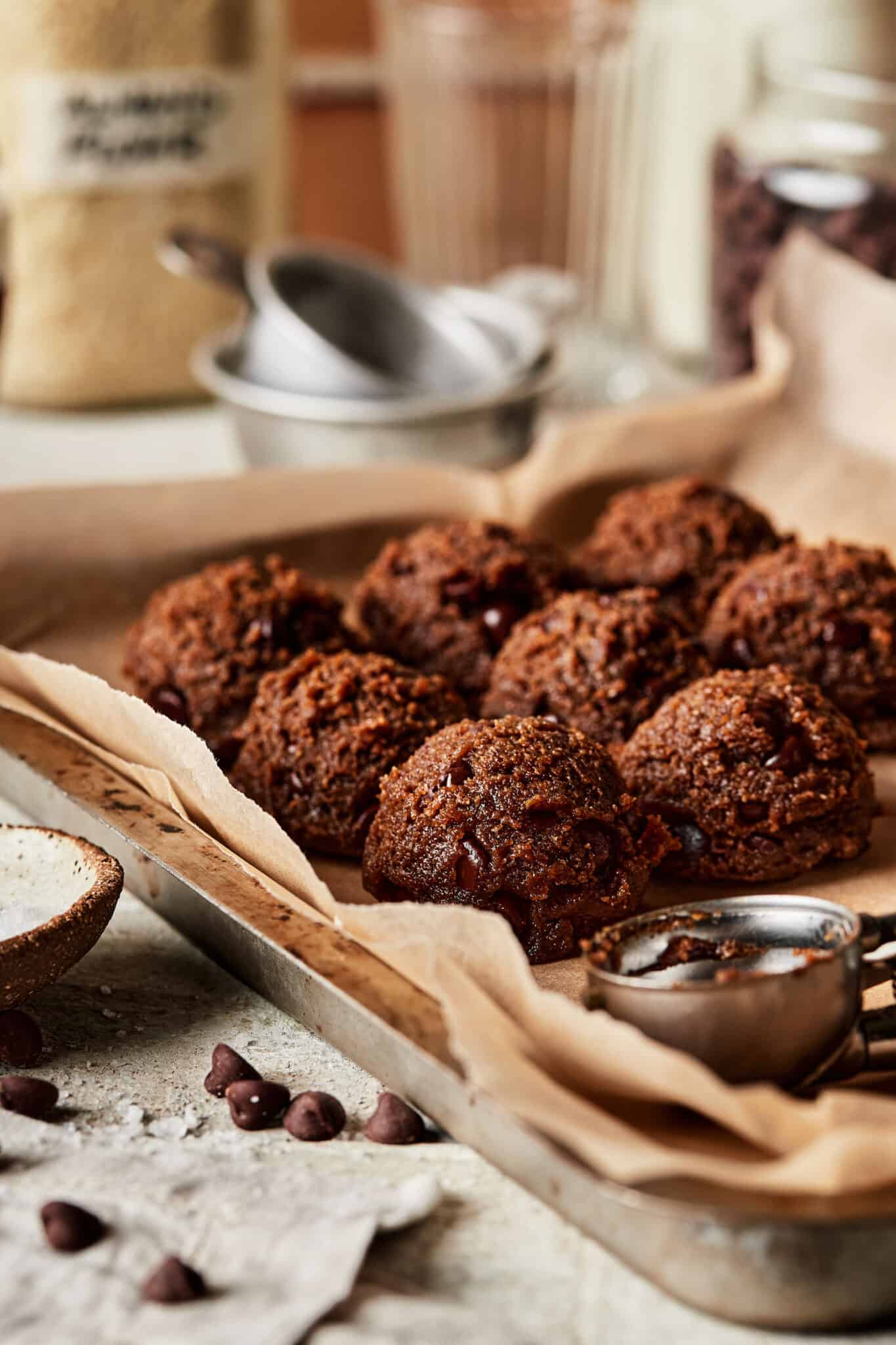 Gingerbread Tahini Chocolate Chip Cookies Kalejunkie