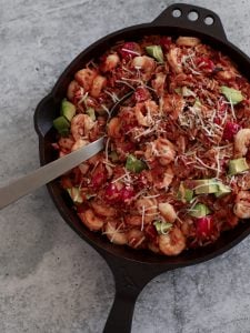 One Pot Shrimp Orzo