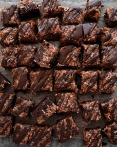 German Chocolate Brownie Bites