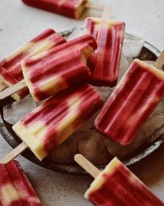 Tequila Strawberry Pineapple Popsicles