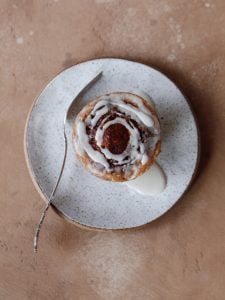 Single Serving Cinnamon Roll Mug Cake