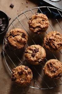 Chocolate Chunk Tahini Muffins