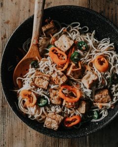 Pad Thai with Crispy Tofu