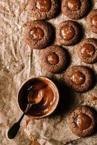 Paleo Caramel Thumbprint Cookies