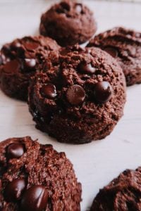 Chocolate Fudge Tahini Cookies