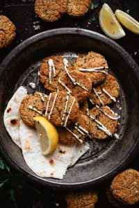 Vegan Falafel with Cashew Tzatziki
