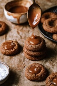 PALEO CARAMEL THUMBPRINT COOKIES