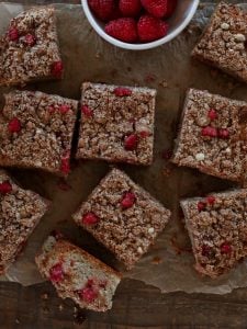 THE BEST RASPBERRY CRUMB CAKE