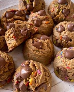 Chewy Chocolate Chip Birthday Cookies