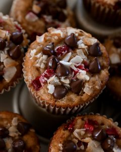STRAWBERRY BANANA MUFFINS