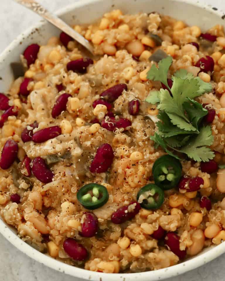 Vegan Quinoa Chile Verde Kalejunkie