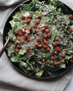 Vegan Kale Caesar Salad