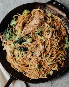 Healthy Chicken Noodle Stir Fry