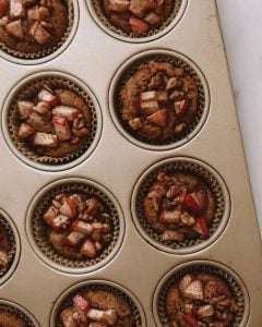 Peach Walnut Muffins