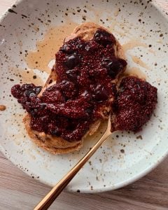 Two Ingredient Cherry Chia Jam