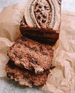 Chocolate Chip Coconut Banana Bread