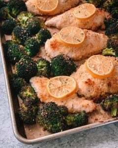 Cashew Lemon Chicken with Broccoli