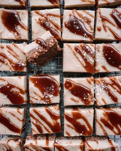 Salted Caramel Cheesecake Bars