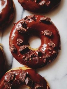 Chocolate Glazed Pumpkin Spiced Donuts