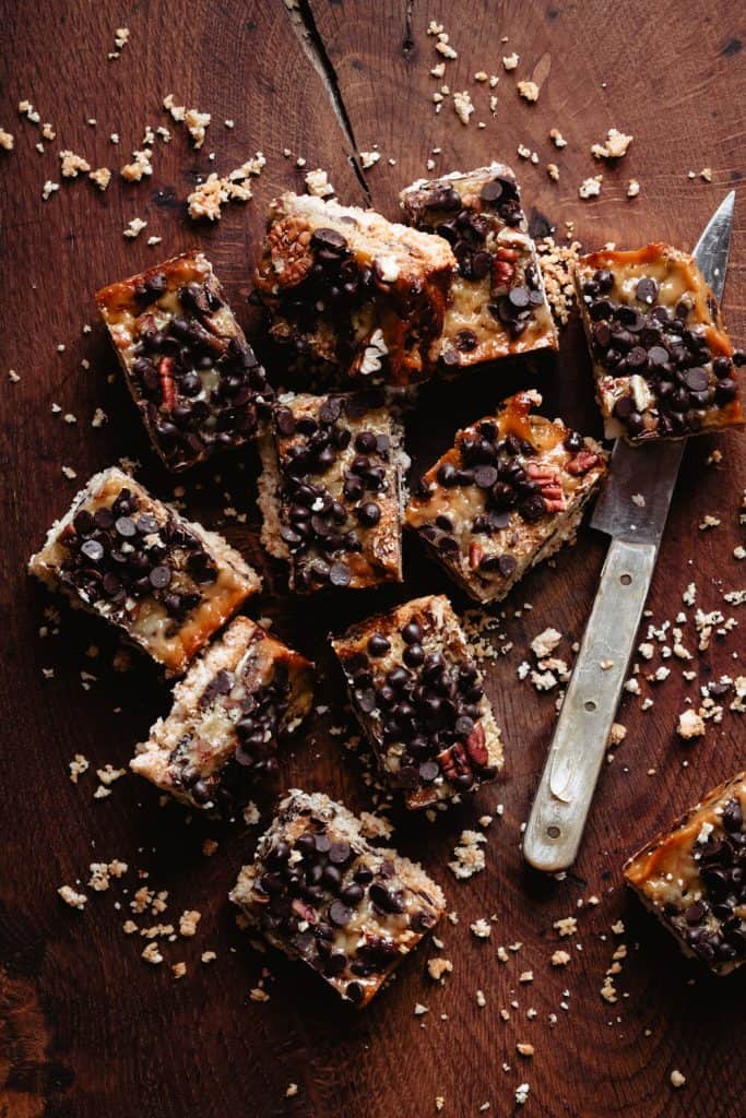 Paleo Magic Cookie Bars - Kalejunkie