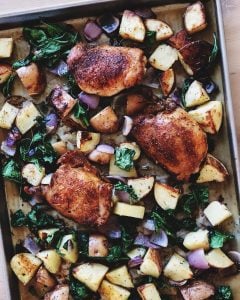Pan Roasted Veggies and Chicken