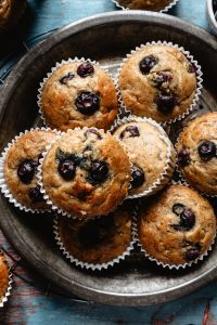 Paleo Blueberry Banana Muffins