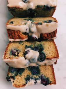 Paleo Lemon Blueberry Pound Cake
