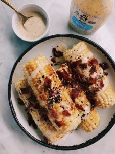 Pan Seared Corn with Bacon and Ranch