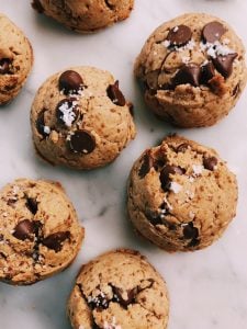 Sea Salt Tahini Chocolate Chip Cookies