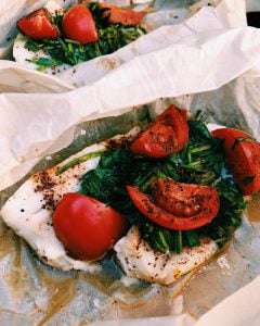 Herbed Cod Papillote