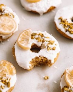 Lemon Pistachio Donuts