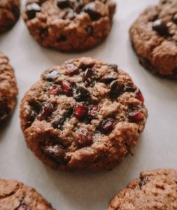 Pomegranate Chocolate Chip Cookies