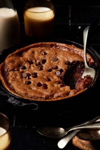 Incredible Pumpkin Caramel Cookie Skillet