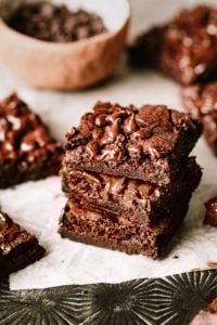 Healthy Pumpkin Fudge Brownies