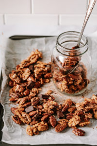 Grain-Free Tahini Chocolate Chunk Granola