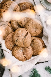 Chewy Gingerbread Molasses Cookies