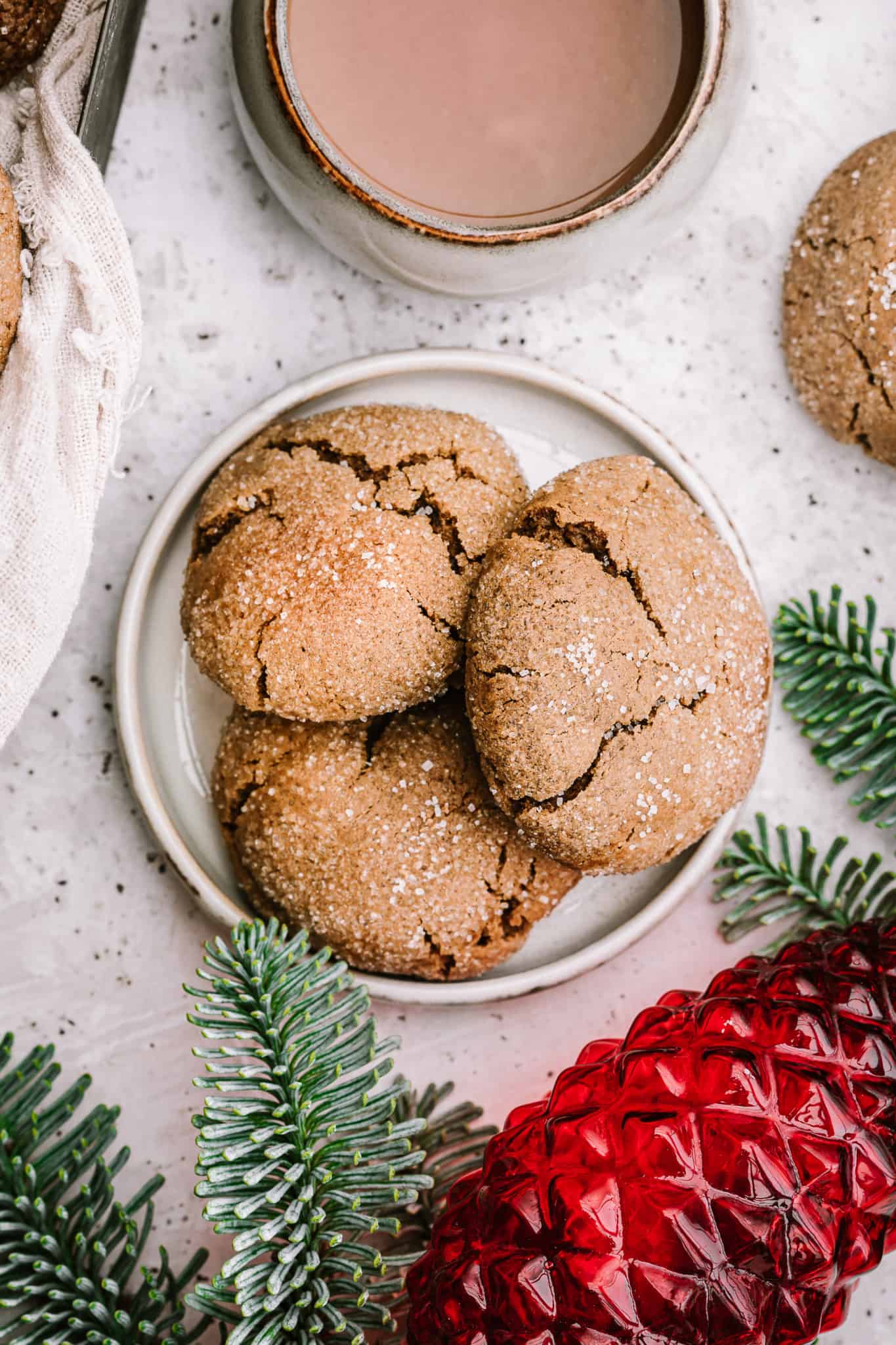 Chewy Gingerbread Molasses Cookies Kalejunkie