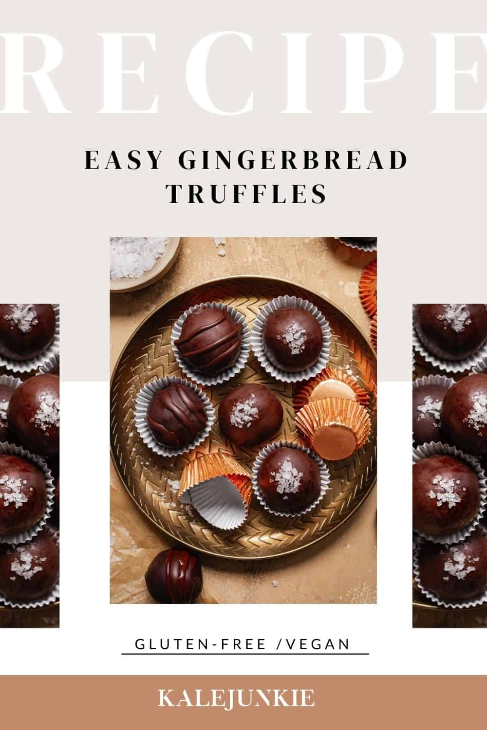 Easy Gingerbread Truffles Kalejunkie