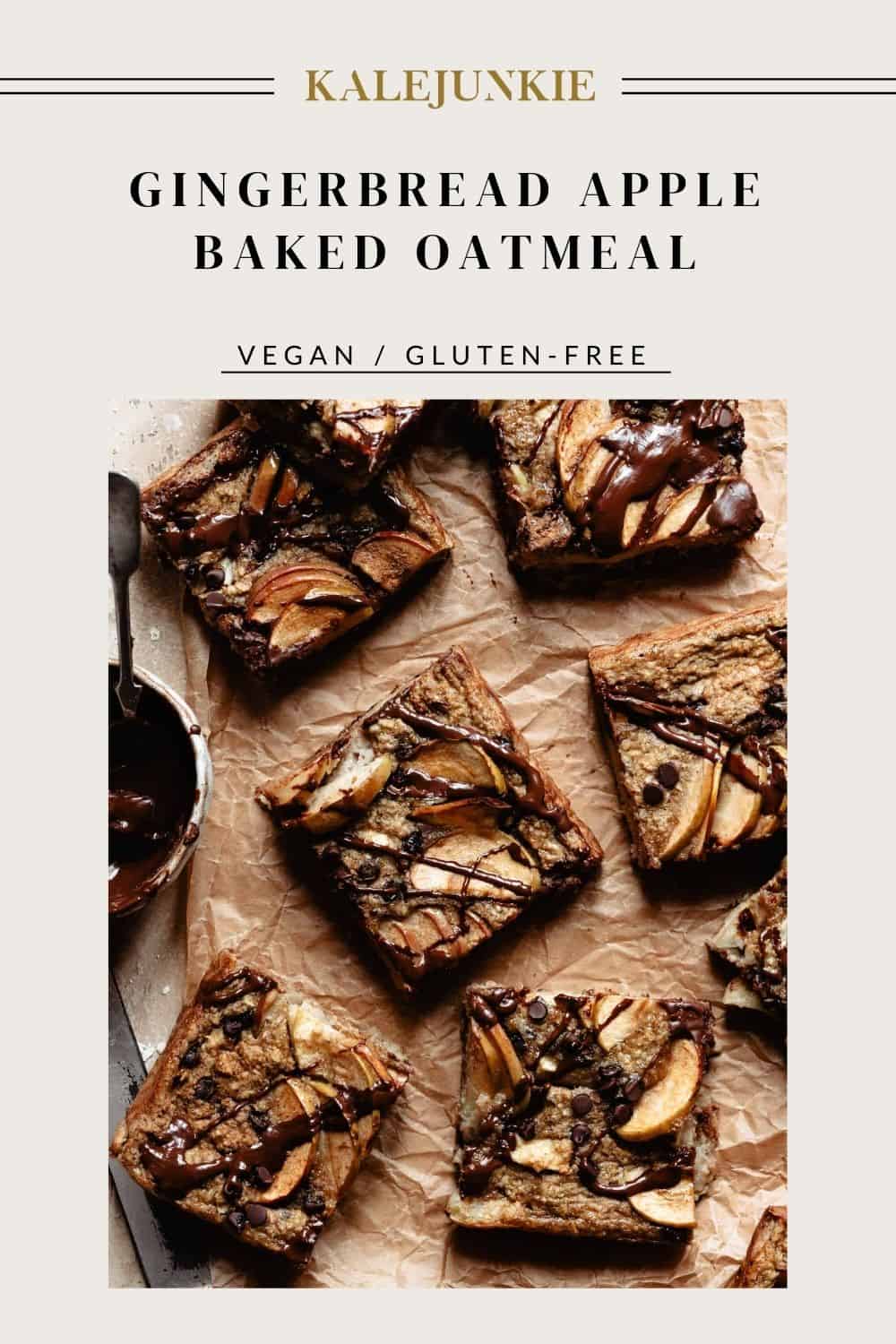 Gingerbread Apple Baked Oatmeal Kalejunkie