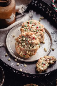 Peppermint White Chocolate Chip Cookies